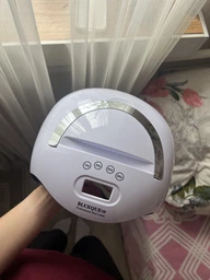 UV/LED шеллак лампа для маникюра SUN BQ V9 на 168 Ватт розовая
