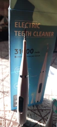 Электрическая ультразвуковая зубная щетка скалер Electric Teeth Cleaner для удаления камней отбеливание зубов белая фото от покупателей 12