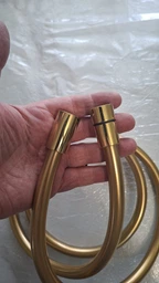 Шланг для душа 175см DROP SH-H175-GLD-P силиконовый - Двойной Анти-Твист, золотой фото от покупателей 1