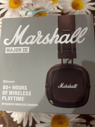 Наушники Marshall Major 4 IV Brown (беспроводная зарядка, 80 часов батарея)