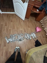 Фольговані Надувні Кульки Welcome home Срібло