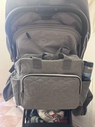 Сумка органайзер на коляску универсальная для мамы BAVO BabyBag B-1 Серая фото от покупателей 1