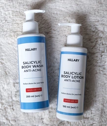 Комплекс для тела против акне с салициловой кислотой: Гель, Лосьон Hillary Anti-Acne Body Care Complex with Salicylic Acid K2-11-030 фото от покупателей 8