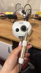 Фрезер для маникюра Nail Drill DM-202 на 65 Вт, 35000 об/мин белый фото от покупателей 1