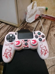 Якісний захисний силіконовий чохол Red Dragon для геймпаду Sony DualShock 4 (PS4) + накладки на стіки [466129434] фото від покупців 1