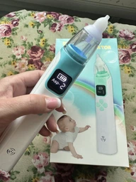 Електронний аспіратор назальний потужний для носа Electric Baby Nasal Aspirator соплеотсос електричний для новонароджених дітей з музикою білий фото від покупців 3