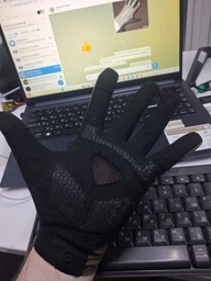 Рукавички повнопалі для тренувань та велосипеда ROCKBROS S310 Чорні з зеленим Розмір M (RB-S310-5466)