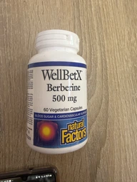 Берберин WellBetX Berberine Natural Factors 1000 мг 60 капсул