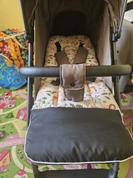 Матрацик - вкладиш у коляску Carrello (89х34 см) двосторонній бавовняний матрац DavLu, Зайчики на рожевому (car-000017) фото від покупців 2