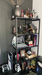 Стелаж книжковий для дому в стилі Лофт каркас металевий StepLoft Rack-385