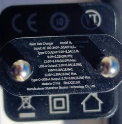 СЗУ Baseus Palm Fast Charger C+U 20W EU Black фото от покупателей 3