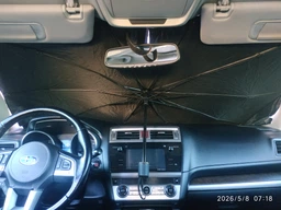 Автомобильная солнцезащитная шторка зонтик для лобового стекла авто 140 x 80 см JoyPoint + чехол 140 x 80 см (JPPAR02) фото от покупателей 3