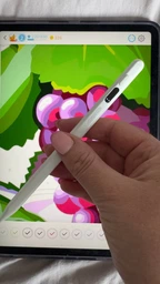 Стилус для планшета iPad stylus айпад з palm rejection антидотик tilt цифровий дисплей сумісний з Apple Pencil точний стілус ручка для малювання нотаток дизайну художників подарунок дитині DrawPen Pencil Pro 2025 + 2 наконечники в комплекті фото від покупців 1
