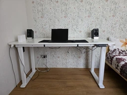 Стол с электрорегулировкой высоты с подсветкой Двухмоторный Flexi Desk White 160x75 см 28049 фото от покупателей 1
