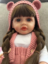 Реалистичная кукла Реборн 55 см полностью силиконовая Doll Reborn Baby К0100202 фото от покупателей 3