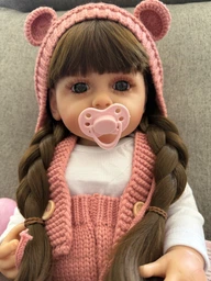 Реалистичная кукла Реборн 55 см полностью силиконовая Doll Reborn Baby К0100202 фото от покупателей 2