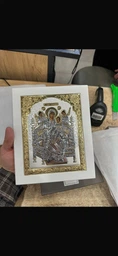Ікона срібна Ekklesia Всецариця(Пантанасса) (17,8x21,9 см.) (6823/3W)