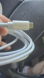Дата кабель Baseus Superior 2 USB4 Full-Function Type-C to Type-C 240W (1.8m) (P10365200211-05) (Moon White) (207637) фото від покупців 1