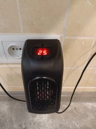 Мини обогреватель портативный 400W Handy Heater с пультом, таймер, электрический тепловентилятор, дуйчик в розетку фото от покупателей 4