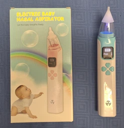 Електронний аспіратор назальний потужний для носа Electric Baby Nasal Aspirator соплеотсос електричний для новонароджених дітей з музикою білий