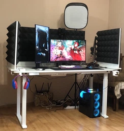Стіл з електро-регулюванням висоти Двомоторний White Flexi Desk 160x65 см 27897 фото від покупців 4