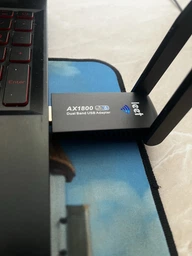 Wi-Fi 6 адаптер 1800Мб/с для ПК и ноутбука (2.4G + 5G | USB 3.0) игровой двухдиапазонный WIFI вайфай модуль для компьютера и ноутбука, внешняя сетевая карта 5Ггц "leet" фото от покупателей 3