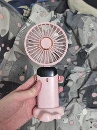 Портативный вентилятор ручной с дисплеем Led Digital Display Fan N15 Black фото от покупателей 16