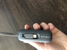 Повербанк 10000 mAh 22.5W Foneng PX115 с LED дисплеем и быстрой зарядкой PD/QC USB-C порт встроенный кабель Type-C lightning универсальный мощный портативный повер банк 10 000 power bank павербанк для телефона iPhone Samsung роутера планшета серый фото от покупателей 4