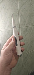 Электрическая ультразвуковая зубная щетка скалер Electric Teeth Cleaner для удаления камней отбеливание зубов белая фото от покупателей 3