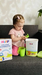 Дитяча суха молочна суміш HiPP Organic Combiotic 3 з пробіотиками L.fermentum, пребіотиками GOS, Метафоліном для дітей з 12 місяців 500 г (9062300002413)