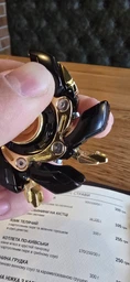 EDC Фиджет игрушка спинер раскладной магнитный Артефакт Fidget Toy антистресс офисный слайдер (серый с золотым)