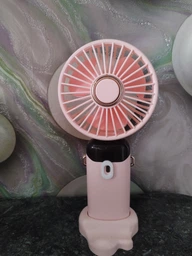 Портативный вентилятор ручной с дисплеем Led Digital Display Fan N15 Black фото от покупателей 11