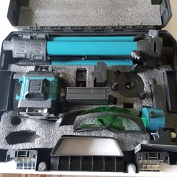 Лазерный уровень нивелир Laser Level 4D 2 аккумулятора 16 линий зеленый луч со штативом в кейсе синий фото от покупателей 17