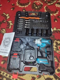 Гайковерт аккумуляторный бесщеточный 24V . С набором гаечный ключ в чемодане, 2 АКБ .