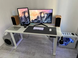 Стол с электрорегулировкой высоты с подсветкой Двухмоторный Flexi Desk White 160x75 см 28049
