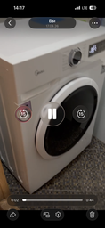 Пральна машина 7 кг. MIDEA MF110W70B Інвенторний двигун. 15 програм прання
