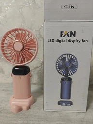 Портативный вентилятор ручной с дисплеем Led Digital Display Fan N15 Black фото от покупателей 9