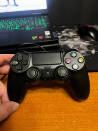 Бездротовий Bluetooth геймпад DualShock 4 V2 для PlayStation 4, ноутбука та ПК — Колір Сірий Камуфляж з вібрацією та сенсором фото от покупателей 6