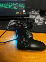 Бездротовий Bluetooth геймпад DualShock 4 V2 для PlayStation 4, ноутбука та ПК — Колір Сірий Камуфляж з вібрацією та сенсором фото от покупателей 3