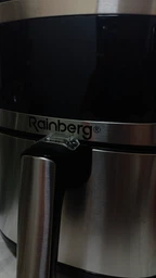 Аэрогриль Rainberg RB 2330 4200W аэрофритюрница безмасляная для приготовления без масла с 2 Тенами 8,5 л Серебряная с черным фото от покупателей 3
