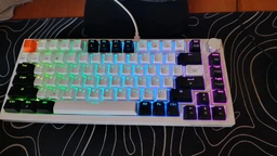 Клавиатура механическая проводная GamePro MK160B Hot-Swap Red Swich 75% RGB Black фото от покупателей 1