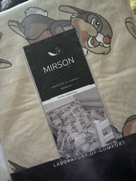 Комплект постельного белья MirSon Детский 20-0022 Rabbit Gray 110х140 см Бязь (2200010265101)