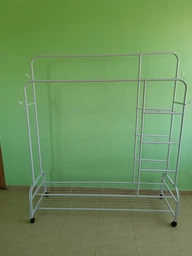 Вешалка (стойка) для одежды двойная Homart CR-106 белая (9834)
