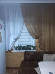 Занавеска короткая из шифона ALBO 300x170 cm Золотистая (KU-139-4)