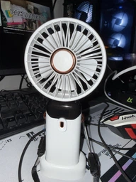 Портативный вентилятор ручной с дисплеем Led Digital Display Fan N15 Black фото от покупателей 7