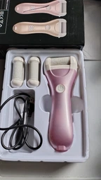 Пемза пилка для ног и пяток роликовая аккумуляторная Callus Remover 3W электрическая для шлифовки электропемза для педикюра USB розовая фото от покупателей 2