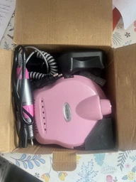 Фрезер для маникюра и педикюра профессиональный 65W 45000 об. мин + подарок 7 алмазных фрез белый фото от покупателей 9