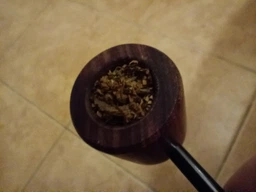 Деревянная курительная трубка для табака с прямым мундштуком, черная с коричневым (96000787) фото от покупателей 2