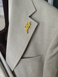 Значок BROCHE брошь бижутерия Колоски жёлтый BRGV115324