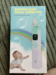 Електронний аспіратор назальний потужний для носа Electric Baby Nasal Aspirator соплеотсос електричний для новонароджених дітей з музикою білий фото від покупців 7